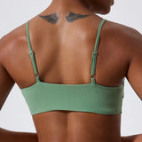 Sports Bra Shockproof Push Up Gym Top