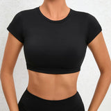 Women Sports Shirt Breathable Workout Top
